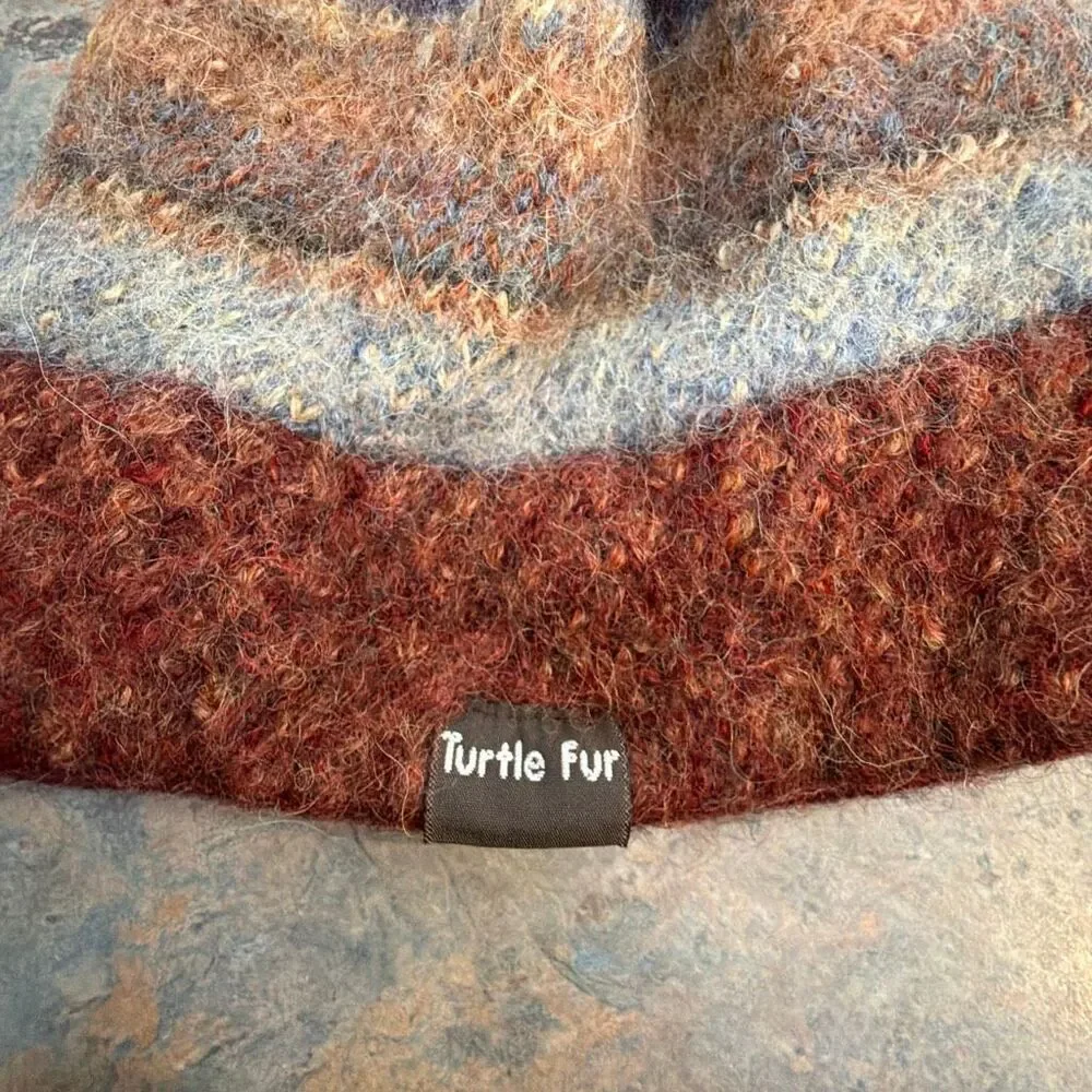 Turtle Fur Alpaca Cloche Beanie Hat Baby Earth Tones